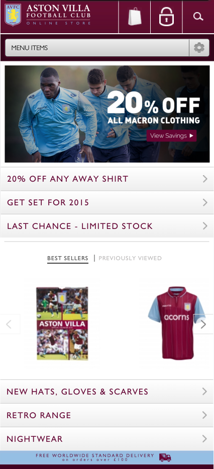 Aston Villa Club Shop